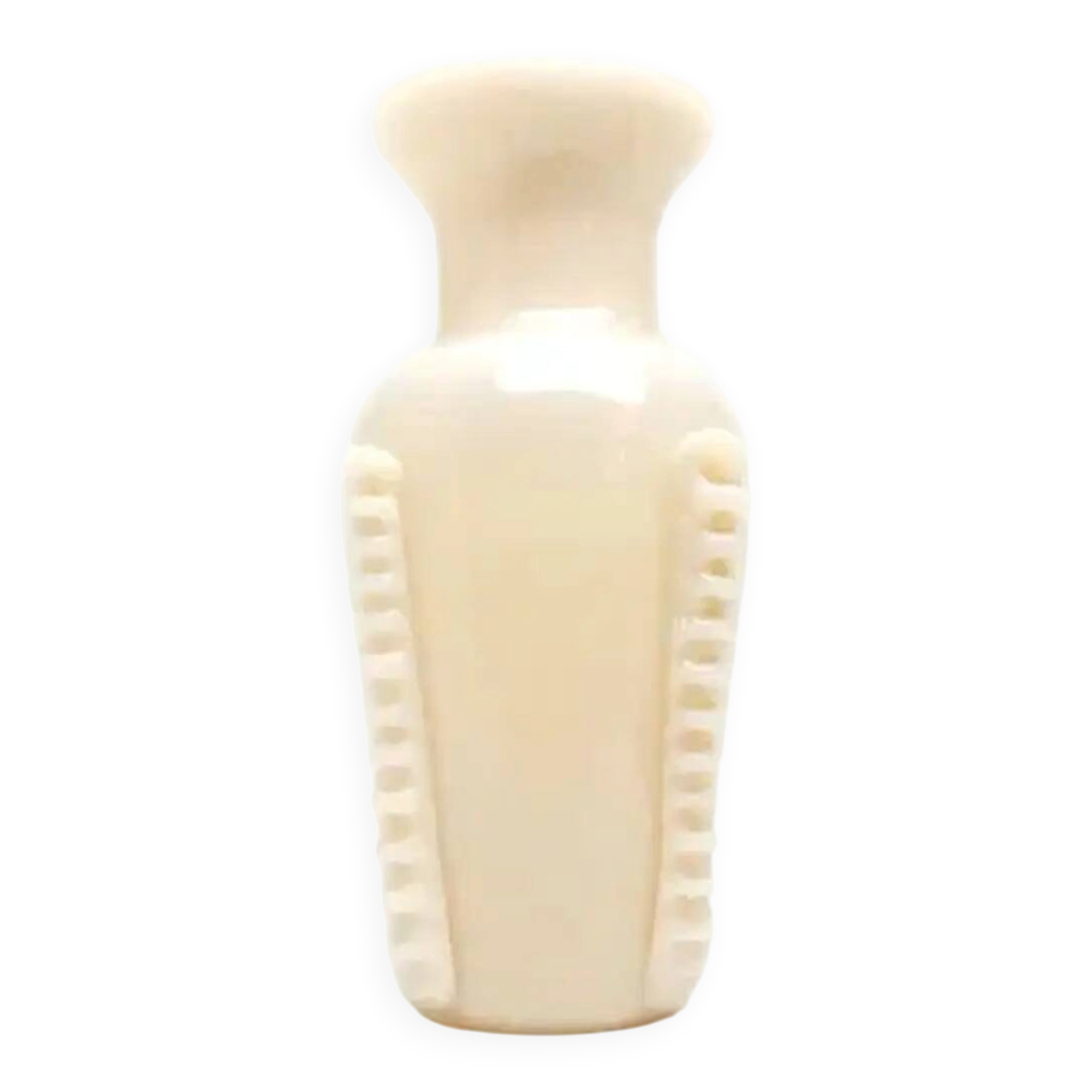 Vase postmoderne, en verre vert, conçu par J. Słuczan-Orkusz, Pologne, années 1970.