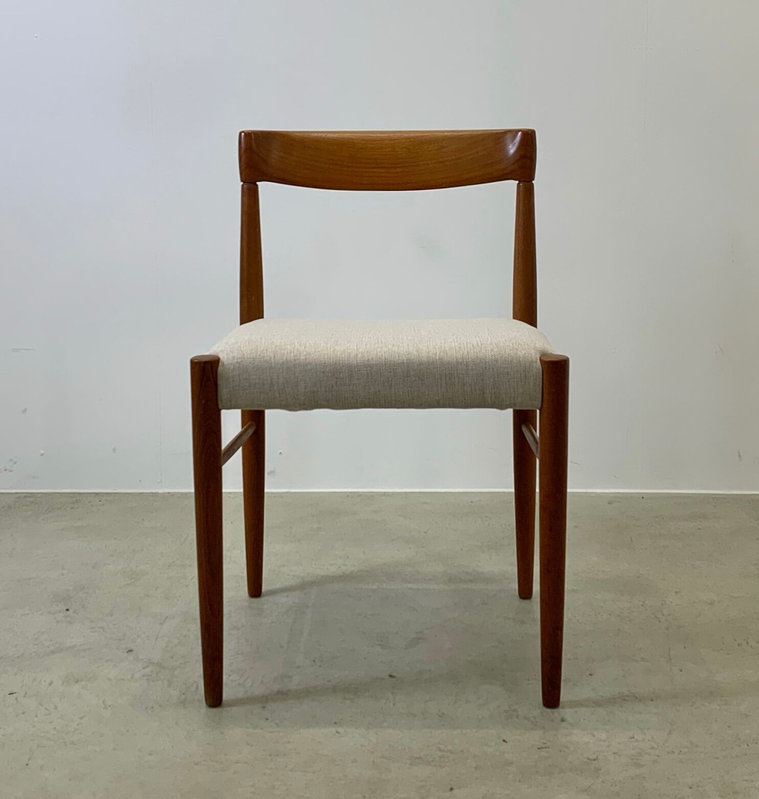 Danish midcentury teak dining chairs by H.W. Klein for Bramin 60s