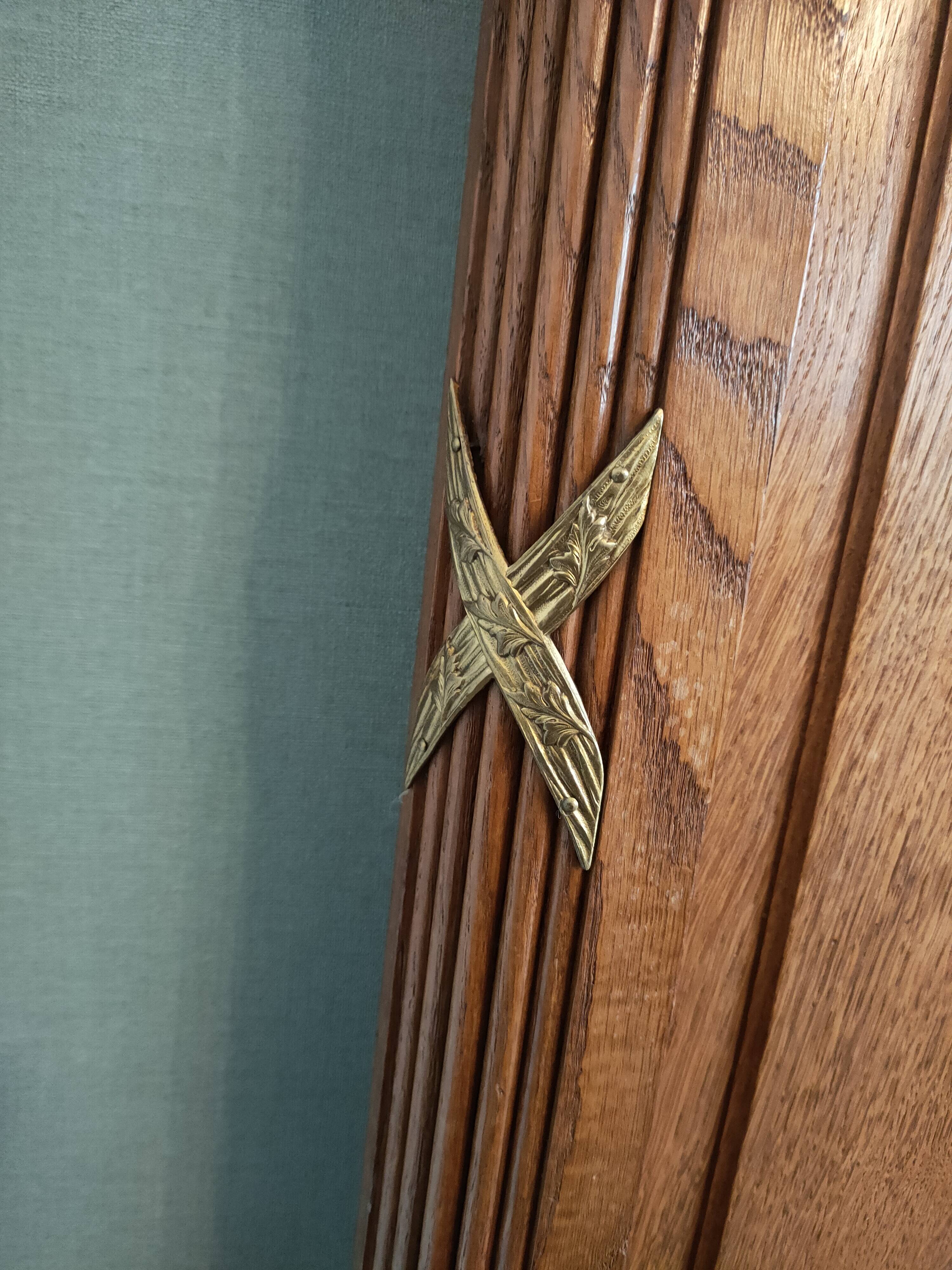 antique headboard
