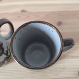 Paire de mugs en grès vernissé 1970