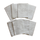 8 antique napkins in monogrammed and damask white linen