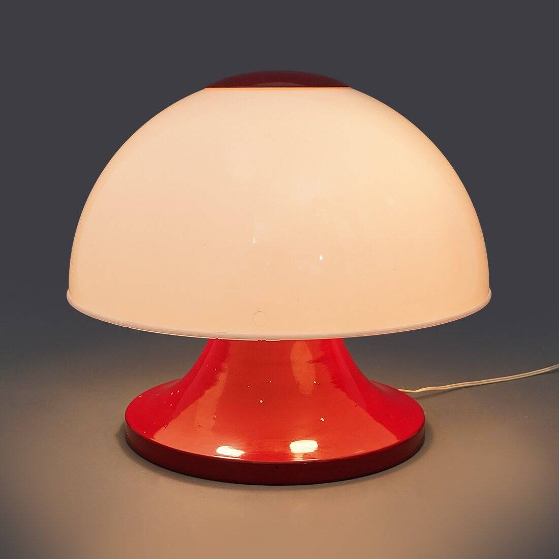 Red mushroom lamp, 1960s