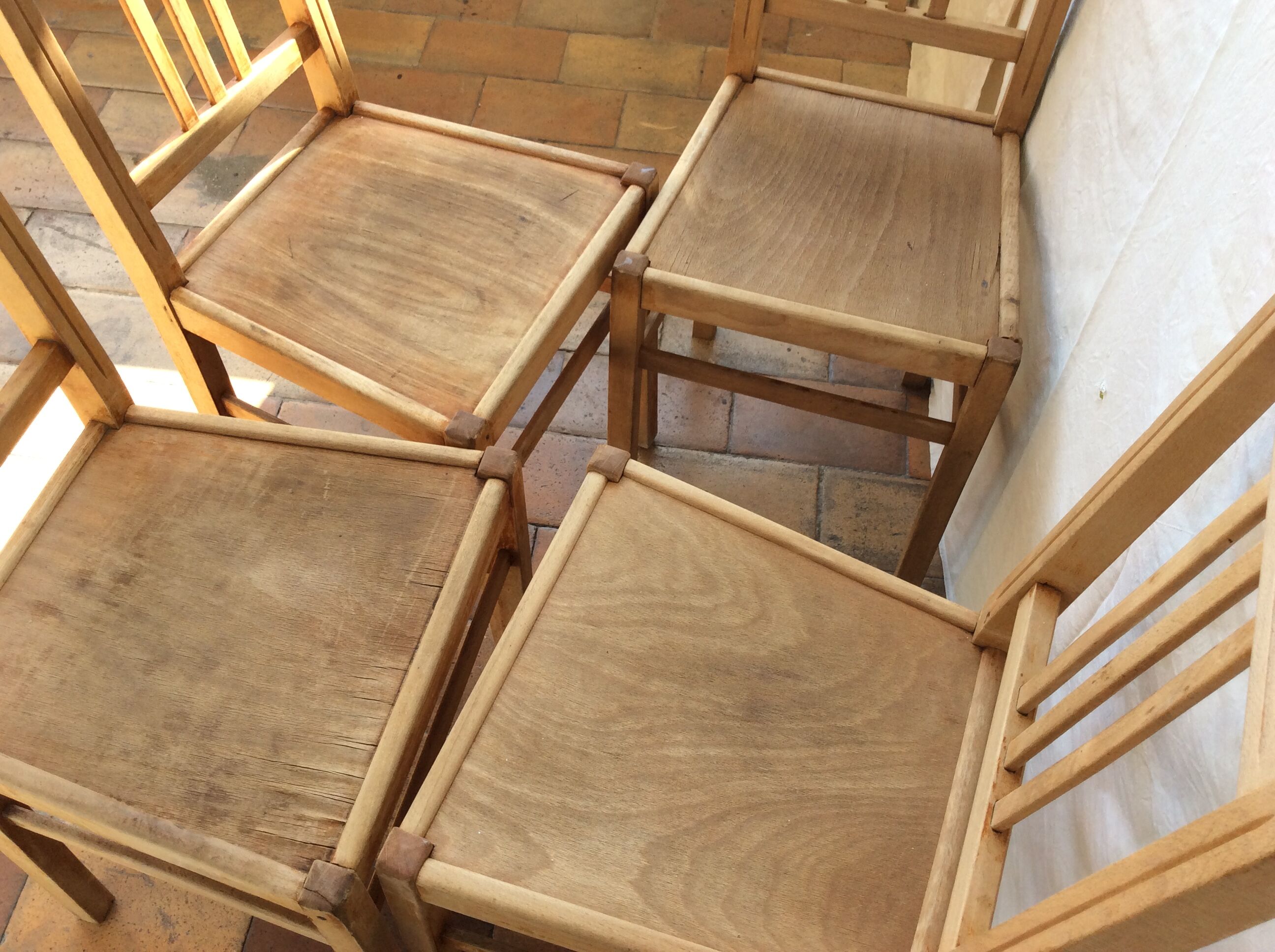 4 vintage chairs