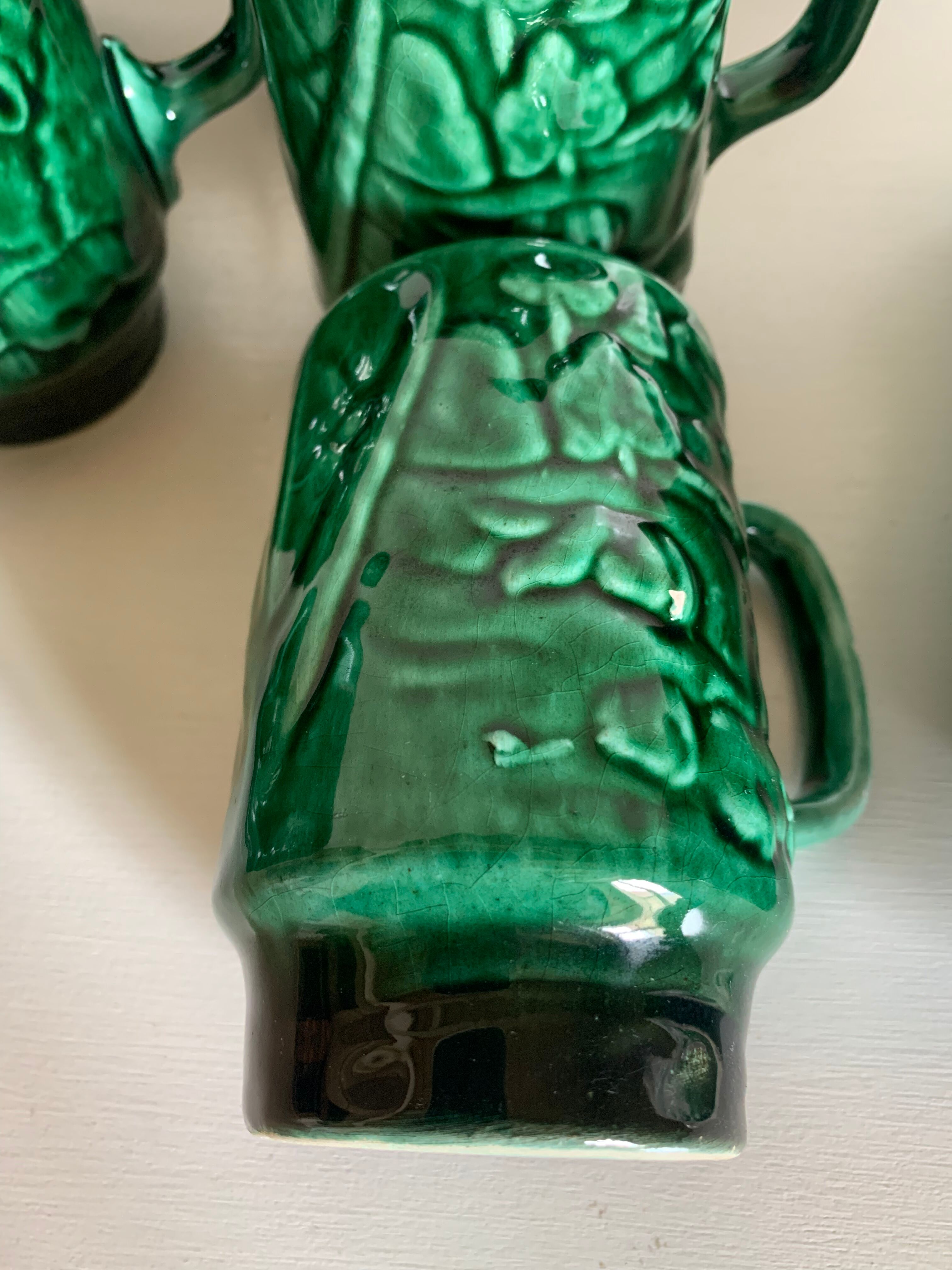 Service at orangeade art deco ceramic