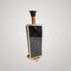 Large Brass and Black Lamp 1970s Dlg Maison Jansen Design and Elegance