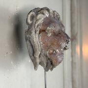 Sculpture en terre cuite, cache-boulin, élément de façade XIXème siècle