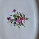 Rectangular plate from the East India Company with floral decoration, 18th century.