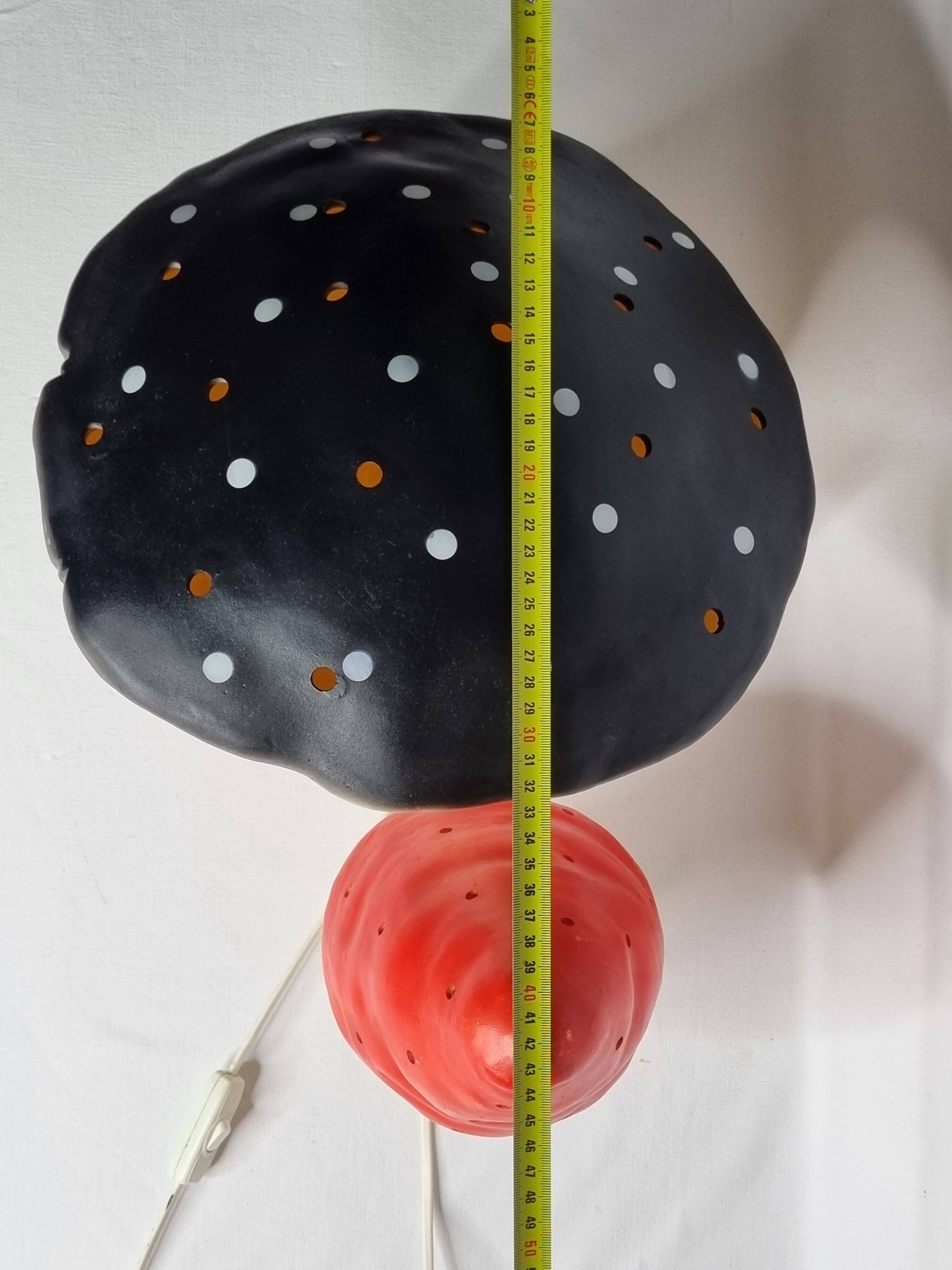 Paire de Lampes Champignon Vintage par Heico, Allemagne, 35 cm