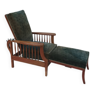 Fauteuil Morris en hêtre Art & Craft