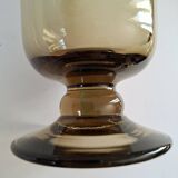 Serie de 6 verres fumés 70's