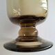 Set of 6 70s smoked glasses