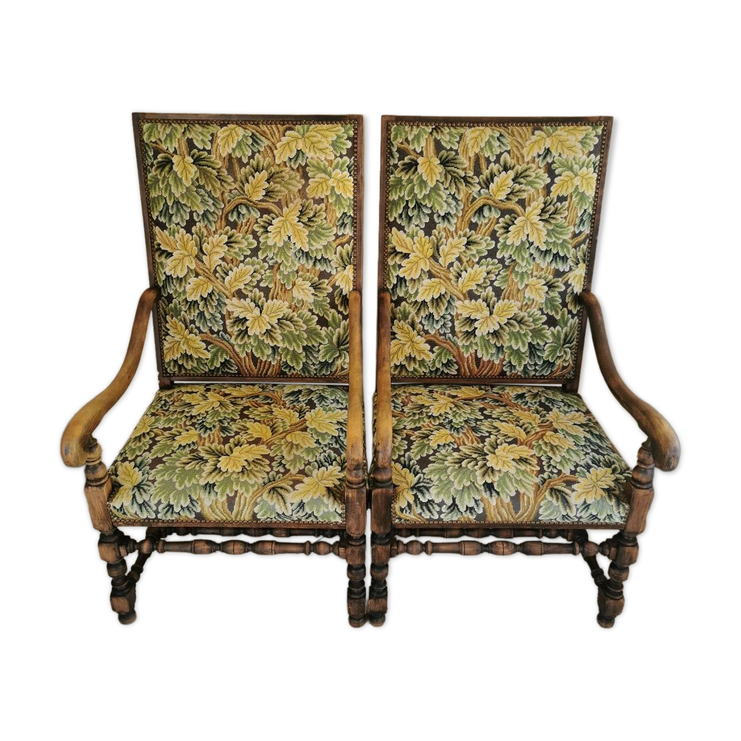 Fauteuils style Louis XIII