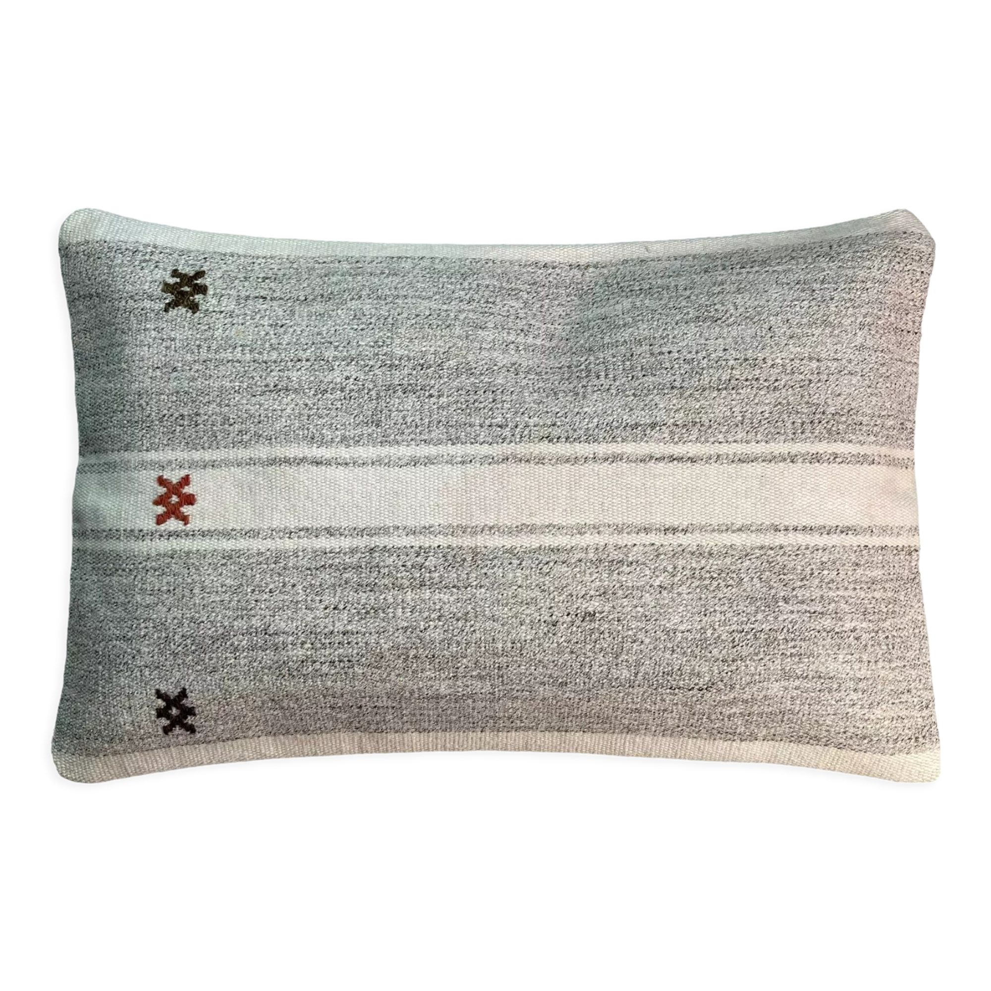 Vintage turkish handmade kilim cushion cover , 30 x 50 cm