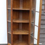 Oak corner bookcase 1930