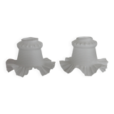 Glass lampshade, tulip; vintage light fixture