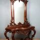 Console with its mirror Louis XV 1900-1930