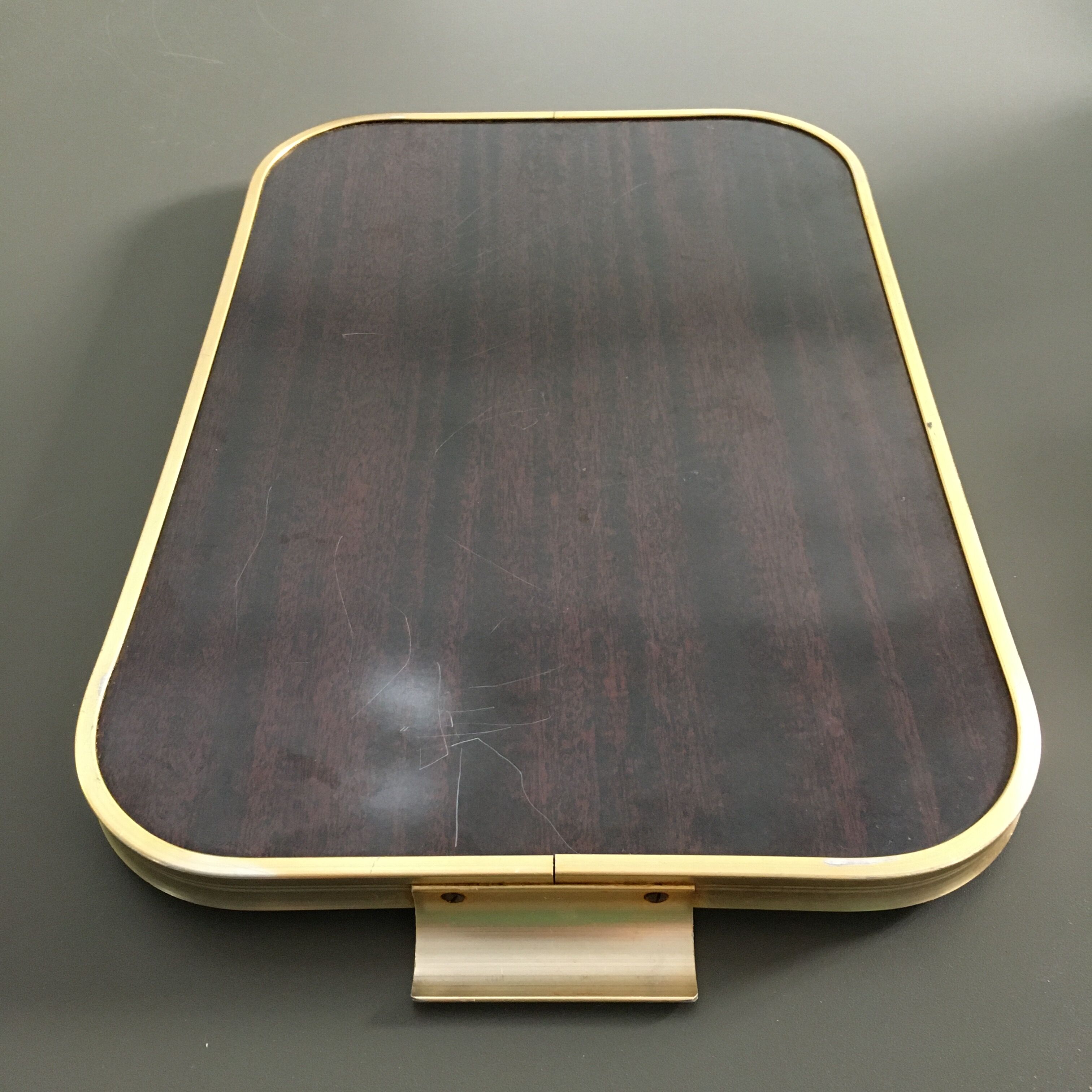 Formica and brass tray