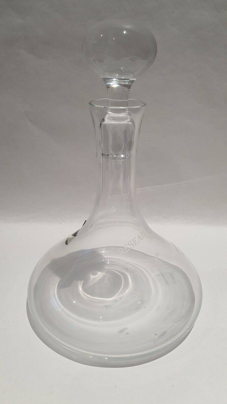 Crystal decanter carafe royales de champagne réseau de villes sens troyes ...