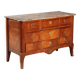 Commode Louis XVI ancienne en acajou et bois de rose, XIXe siècle