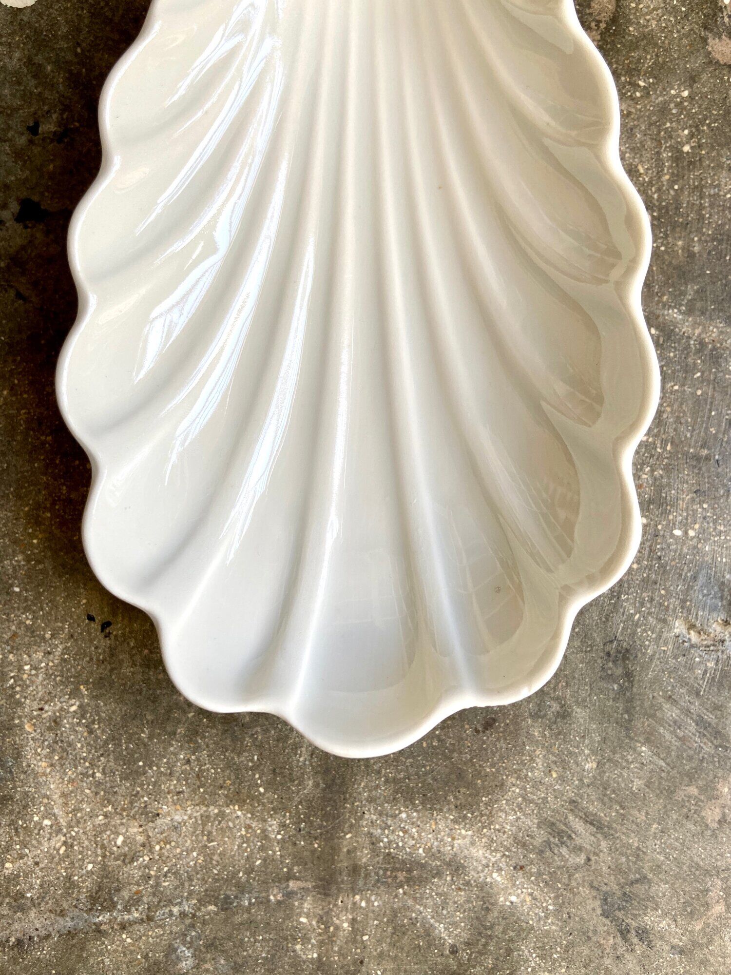 Ramequin shell pillivuit in white porcelain