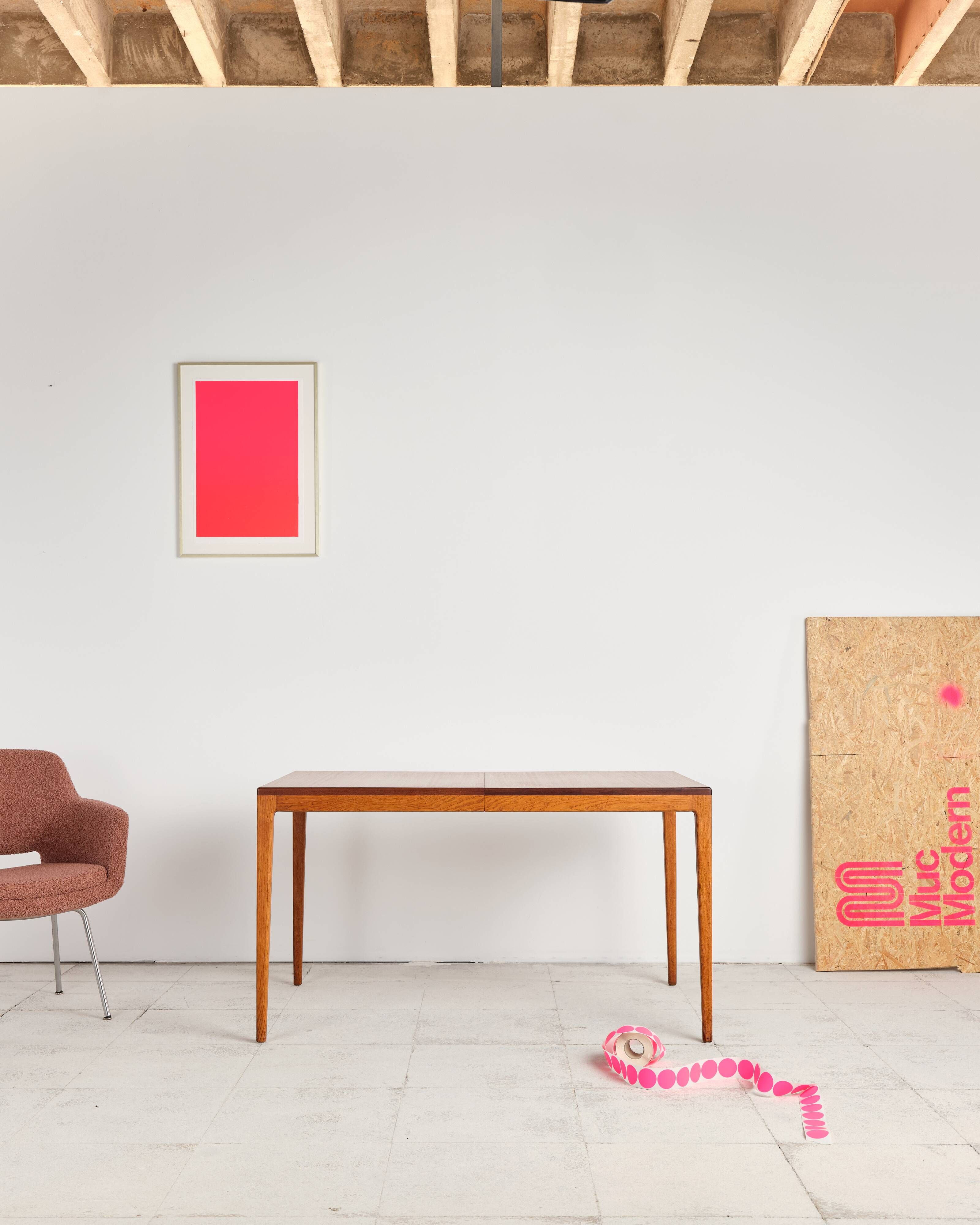 Table extensible en teck par Hartmut Lohmeyer pour Wilkhahn