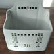 Art Deco earthenware salt box