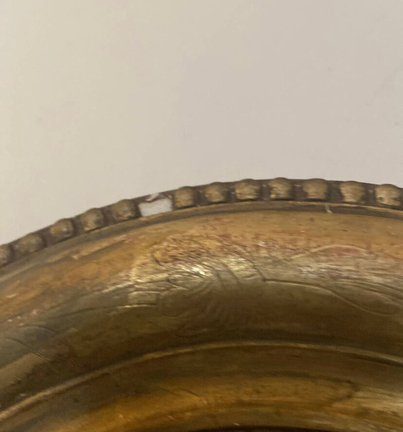 Mirror in gilded stucco nineteenth century