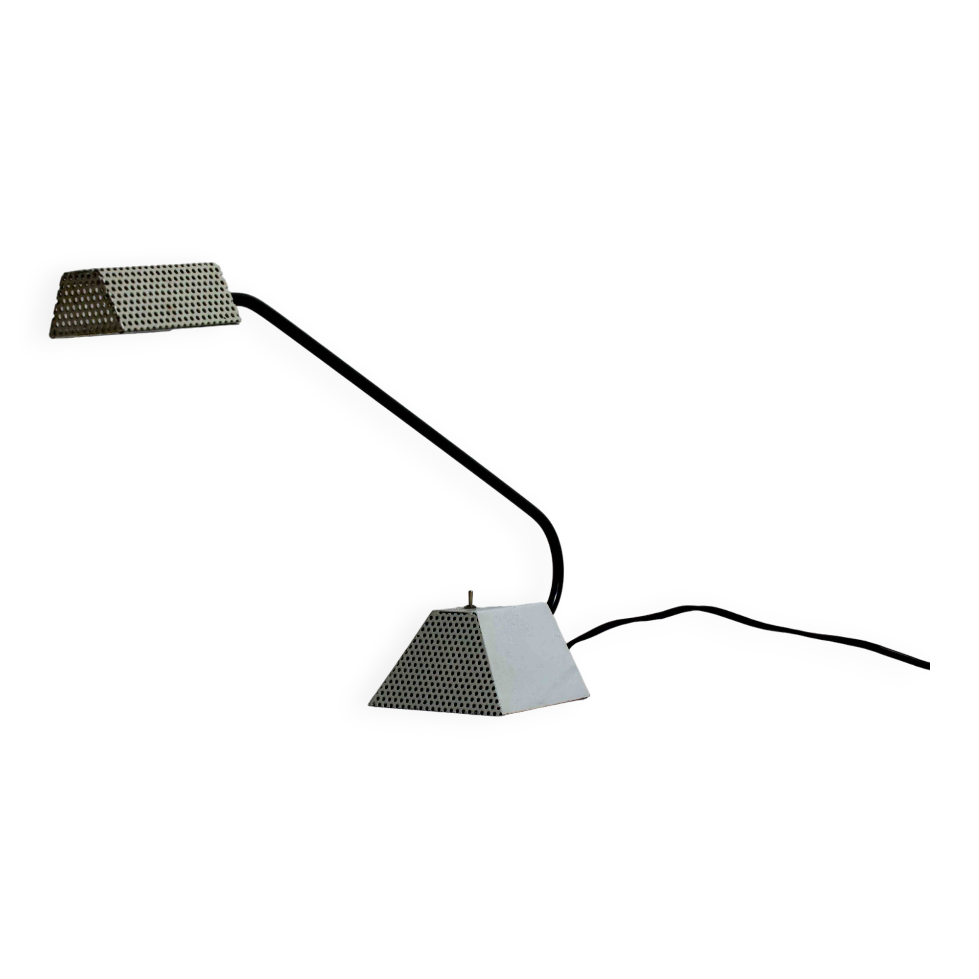Functionalist geometrical desk lamp, France 1950s