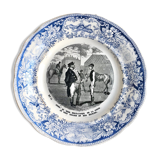 Talking plate 1850 Creil&Montereau