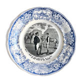 Talking plate 1850 Creil&Montereau