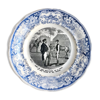 Talking plate 1850 Creil&Montereau