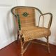 Fauteuil en osier vintage