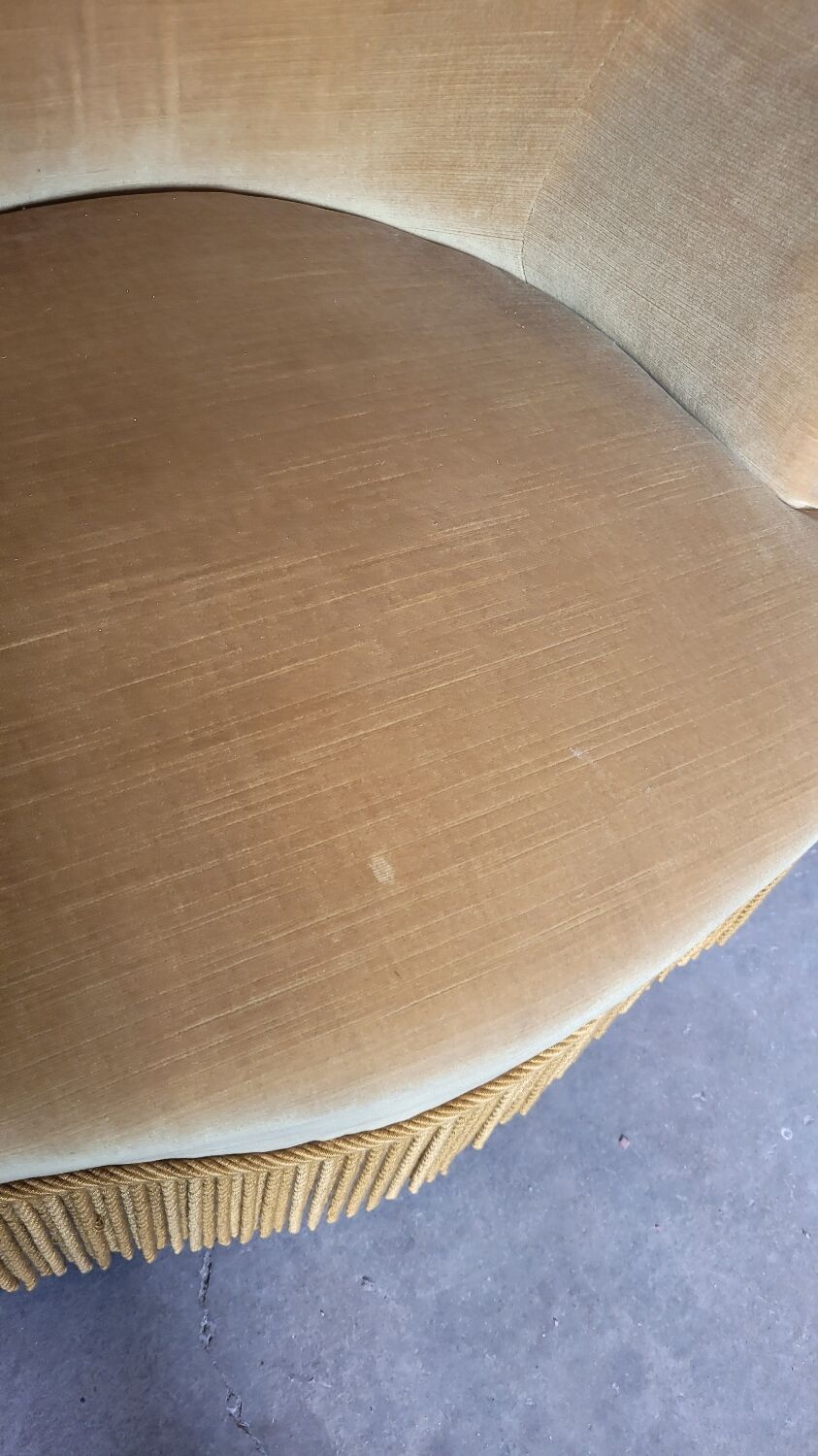 Toad armchair velvet period Napoleon III 19th