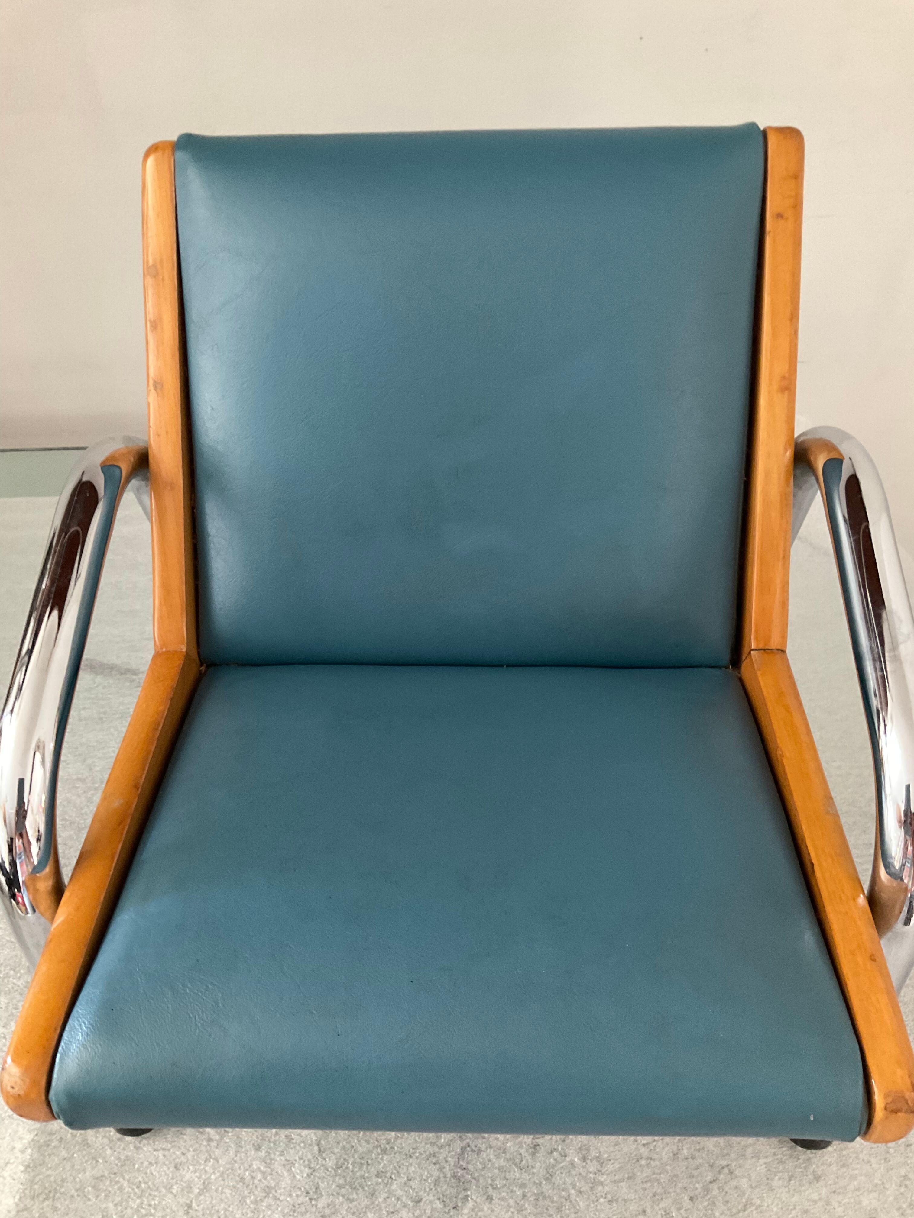 Fauteuil lounge enfant des années 50-60