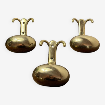 Italian-made brass coat hooks
