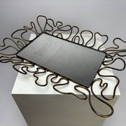 Mid-Century Brass Mirror in the style of Gio Ponti Style, Italy, 1950s