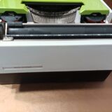 Green Underwood 315 typewriter with its briefcase