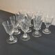 Port wine liqueur glasses in blown glass early 20th century