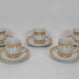 Set of Five cups and saucers,by company Epiag,circa 1920's