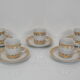 Set of Five cups and saucers,by company Epiag,circa 1920's