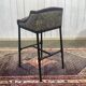 Set of 5 industrial-style stools in metal and leather, modern design