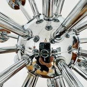 Chromed 1970s Sputnik Chandelier by Motoko Ishii for Staff