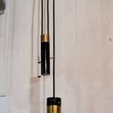 Large vintage Stilux Milano counter-weight chandelier suspension