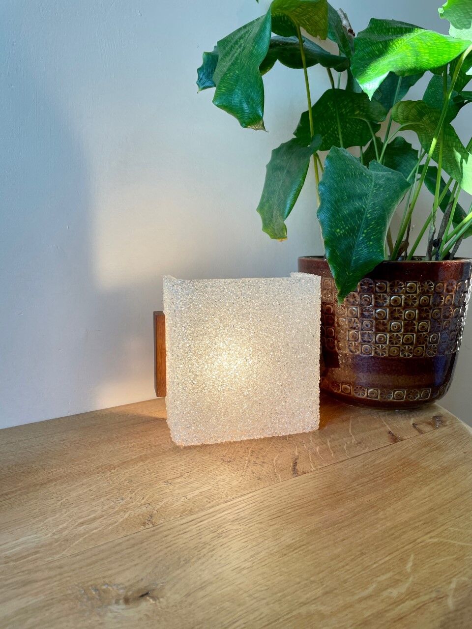 Scandinavian perspex wall lamp 60s