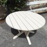 Garden table slats of wood 40s