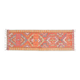 1970s Turkish Oushak Handmade Wool Cotton Orange Area Rug 91x305