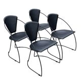 Vintage Arrben Linda dining chairs set of four 1980s design