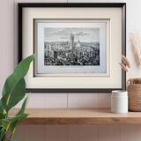 The Cathedral of Siena, Italy. Printed illustration from 1866.