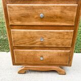5-drawer chest of drawers, moustache feet, from the 50s