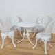 Victorian-Style Aluminium Garden Dining Set, United Kingdom, 1950s